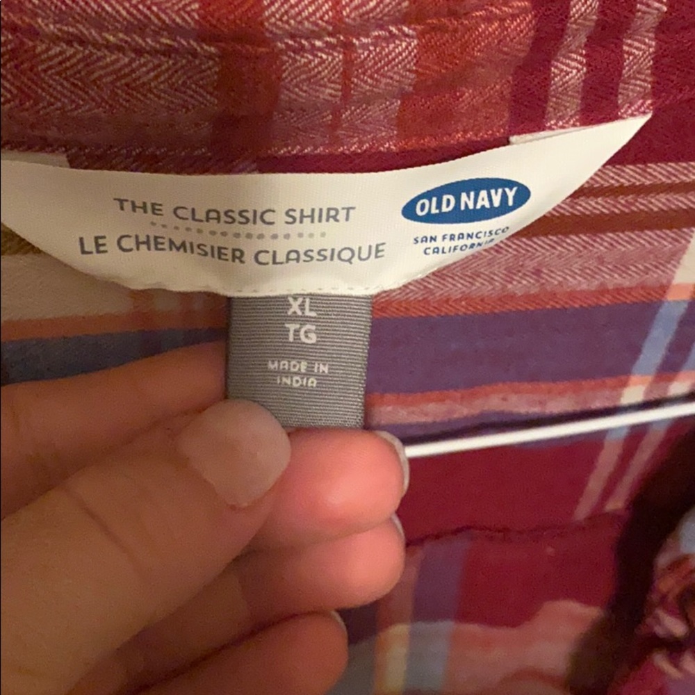 Plaid button up - Picture 3 of 3